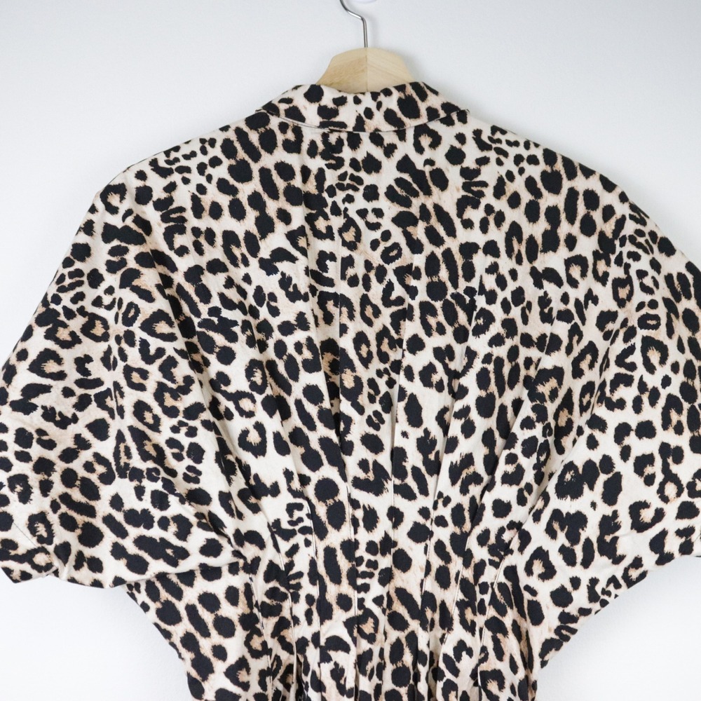 Anthropologie Exquise The Tobie Shirt Dress Small Leopard Print Shirtdress - Picture 6 of 12